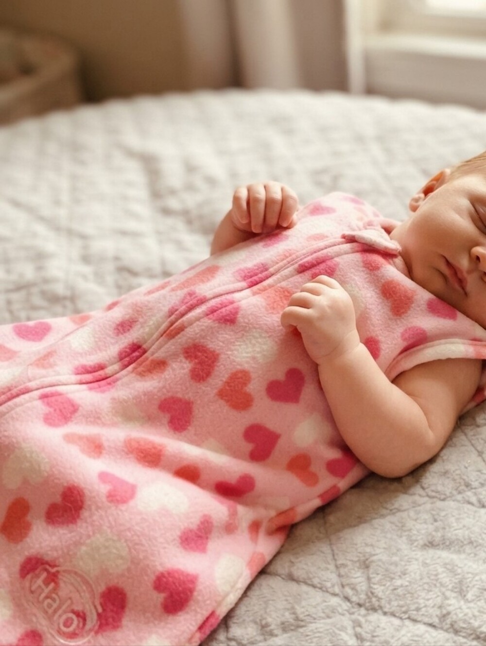 Summer 6-9M Pink Heart Sleep Sack